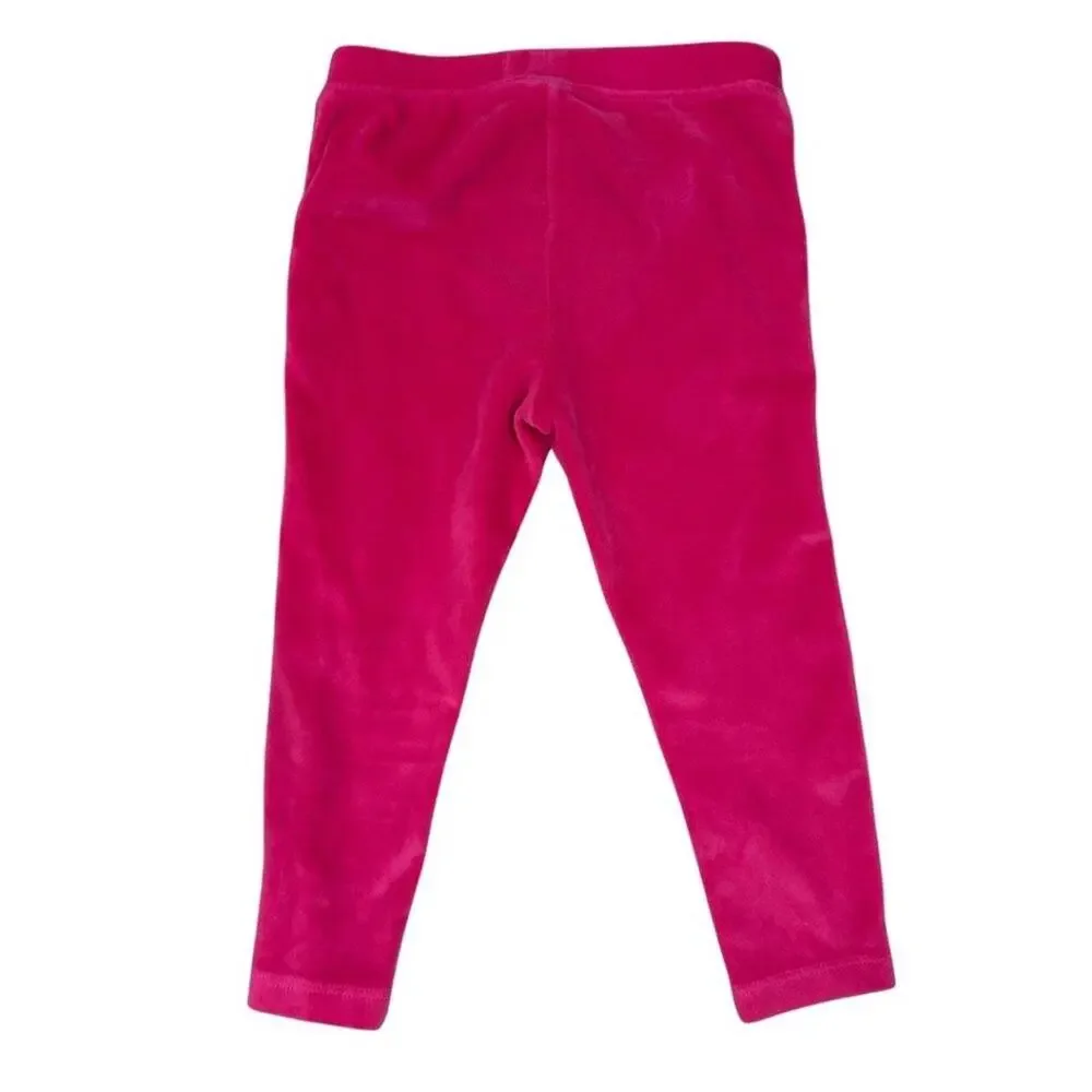 GAP Kids Velvet Leggings Pomegranate 3T